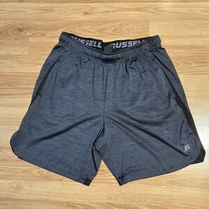 Russell Athletic Men's Heather Charcoal Training Shorts